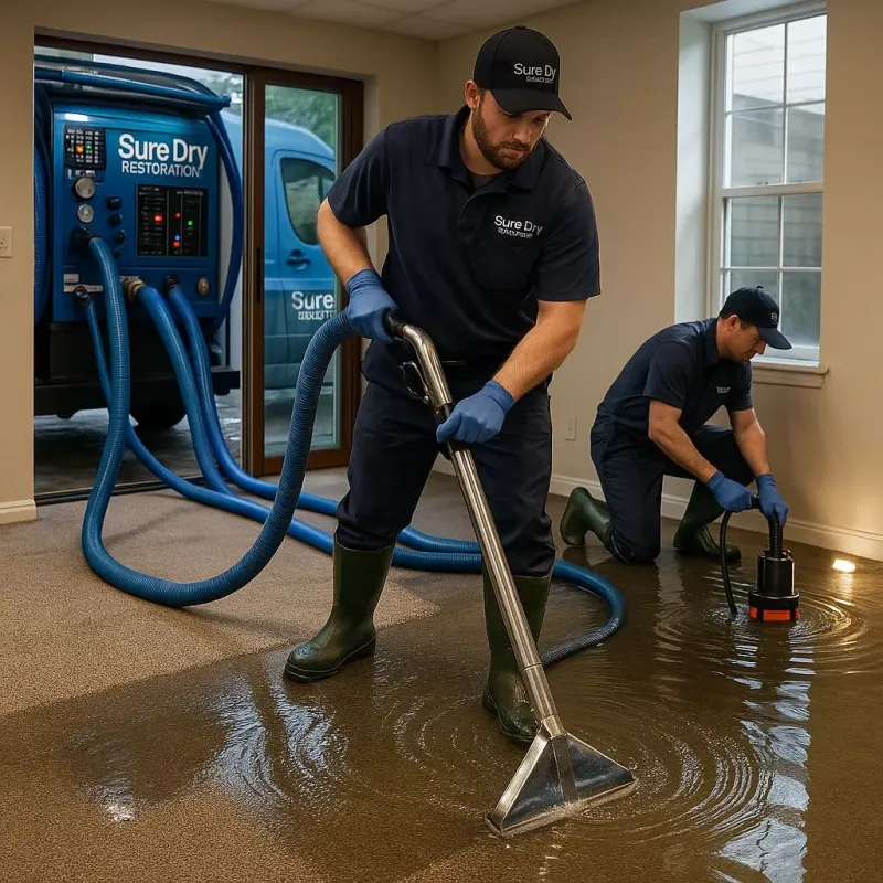 Water Extraction and Removal process in Poynette, WI